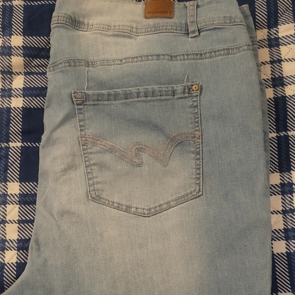 Wallflower Light Blue Straight Leg Jeans - Picture 1 of 4